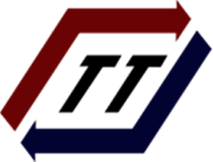 Logo firme Teremotehnik, Vrnjačka Banja, koja se bavi proizvodnjom distributivnih elemenata za sisteme klimatizacije.